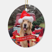 3000strong 2020 keramische ronde Ornament (Links)