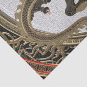 [300] Black and Gold Sacred Eastern Dragon Tissuepapier (Detail)