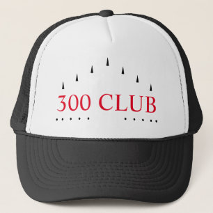 "300 Club" Bowling Milestone Celebration Trucker Pet