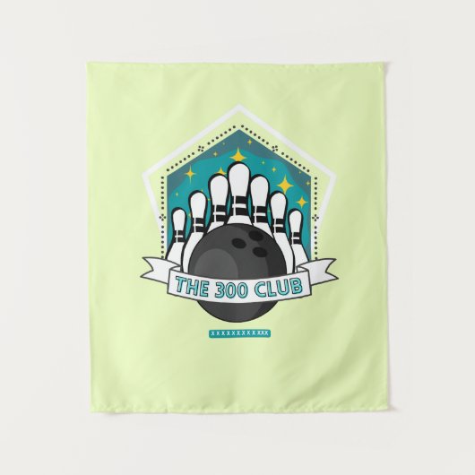 300 Club Bowling Wandkleed (Voorkant)
