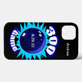 300 Game Blues, bowlingbal grafisch, telefoontas Case-Mate iPhone Case (Achterkant (horizontaal))