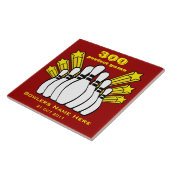 300 Game Bowling Award Decoratieve Tegel Tegeltje (Zijkant)