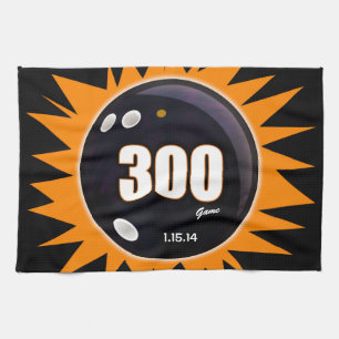 300 Game Oranje en zwart Theedoek