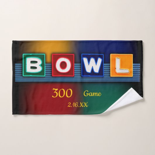300 Jeu, ou partie haute de votre choix, Bowling (Serviette à main)