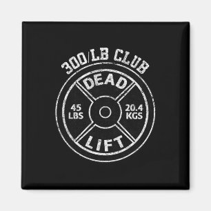 300 Lbs Pond Dead Lift Club Gym Gewichtheffen Krac Magneet
