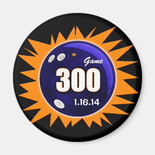 300 Perfect Game Oranje en blauw Magneet