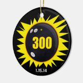 300 Perfect Game Yellow Keramisch Ornament (Links)