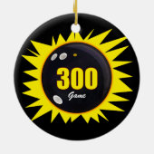 300 Perfect Game Yellow Keramisch Ornament (Achterkant)