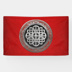 [300] Sacred Celtic Silver Knot Cross Spandoek