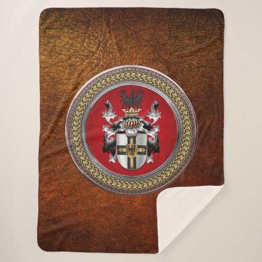 [300] Teutonische wapenschild Sherpa Deken (Voorkant)