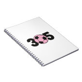 305 Roze Inter Soccer Notitieboek (Rechterzijde)