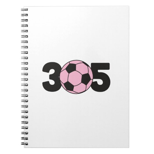 305 Roze Inter Soccer Notitieboek (Voorkant)