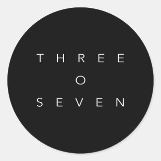 307 Area Code Wyoming Ronde Sticker