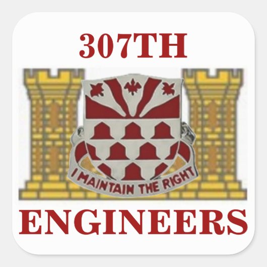 307E INGENIEURS STICKERS (Voorkant)