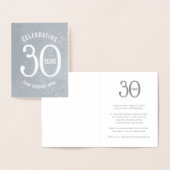 30 ans d'entreprise anniversaire invitations fêtes (Affichage)