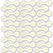 30 Antique Blanc Barbell Prix étiquette Stickers (Devant)