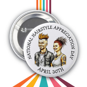 30 april is de Dag van de Verwaardering van het Ha Ronde Button 5,7 Cm