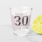 30 Ballons d'anniversaire Verre de tir personnalis (Devant)