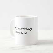 30 BIRTHDAY personaliseren Koffiemok (Voorkant links)