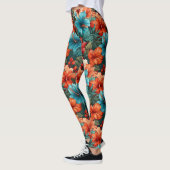 #30 Bloemen patroon Leggings (Links)