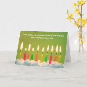 30 bougies de 30ème carte d'anniversaire (Fleur jaune)