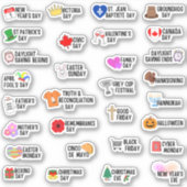 30 Canadese feestdagen speciale dagen planner Sticker (Voorkant)