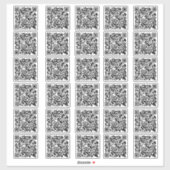 30 Code QR professionnel Autocollants vinyle taill (Feuille)