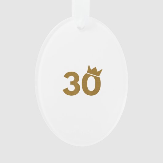 30 Couronne d'or - 30e cadeau d'anniversaire (devant)