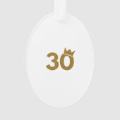 30 Couronne d'or - 30e cadeau d'anniversaire (dos)