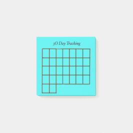 30-daagse tracker lichtblauwe sticknoot post-it® notes