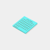 30-daagse tracker lichtblauwe sticknoot post-it® notes (Schuin)