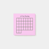 30-daagse tracker roze plakbiljetten post-it® notes (Voorkant)
