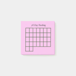 30-daagse tracker roze plakbiljetten post-it® notes