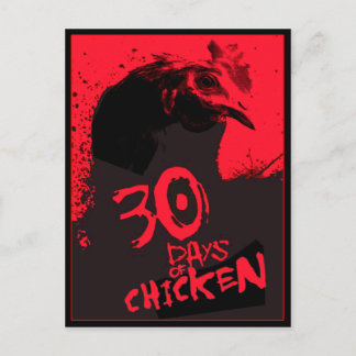 30 DAGEN CHICKEN BRIEFKAART