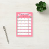 30 dagen gewichtsverlies en gewoonte tracker plann post-it® notes (Kantoor)