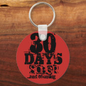 30 dagen obriety sleutelhanger (Voorkant)