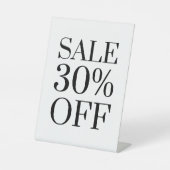 30 % de réduction sur la vente, panneau de comptoi (Recto)