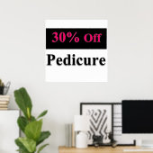 30% de réduction sur pédicure Poster Matte (Bureau à domicile)