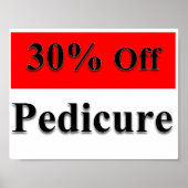 30% de réduction sur pédicure Poster Matte (Devant)