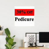 30% de réduction sur pédicure Poster Matte (Bureau à domicile)