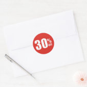 30% dertig procent KORTING Sale Sticker (Envelop)