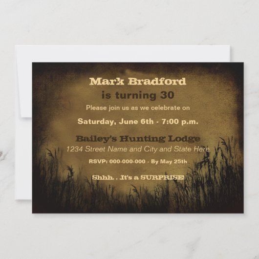 30 E ANNIVERSAIRE INVITATION -coucher du soleil, c (Dos)