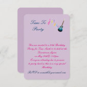 30 e invitation de fête d'anniversaire (Devant / Derrière)