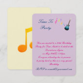 30 e invitation de fête d'anniversaire (Devant / Derrière)