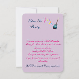 30 e invitation de fête d'anniversaire