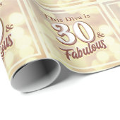 30 en Fabulous Cadeaupapier (Rol Hoek)