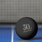 30 en Fabulous Elegant Script 30th Birthday Pingpongballen (Net)