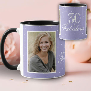 30 en Fabulous Elegante Verjaardagsfoto  Mok