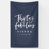 30 en fantastische verjaardagsbanner spandoek (Verticaal)