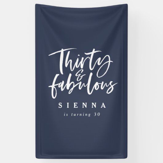 30 en fantastische verjaardagsbanner spandoek (Verticaal)